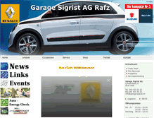 Tablet Screenshot of garage-sigrist.ch